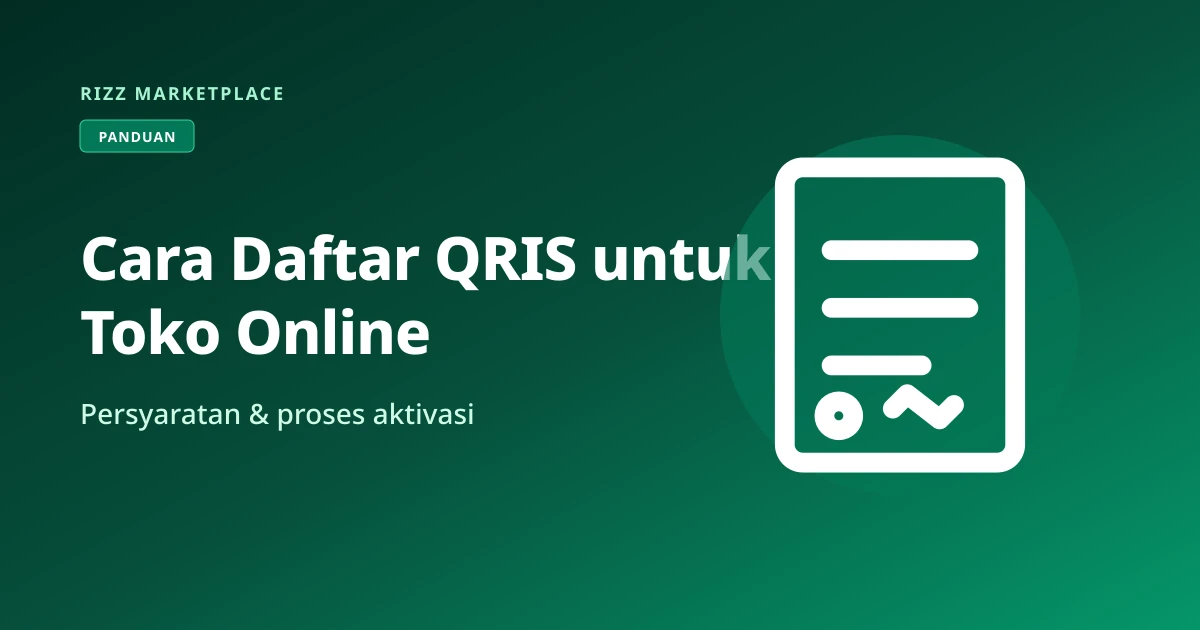Ilustrasi cara daftar QRIS untuk toko online