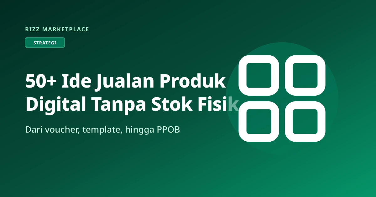 Ilustrasi ide jualan produk digital tanpa stok fisik