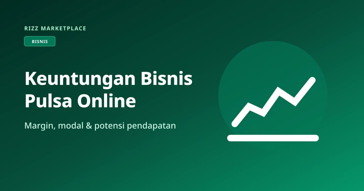 Ilustrasi keuntungan bisnis pulsa online