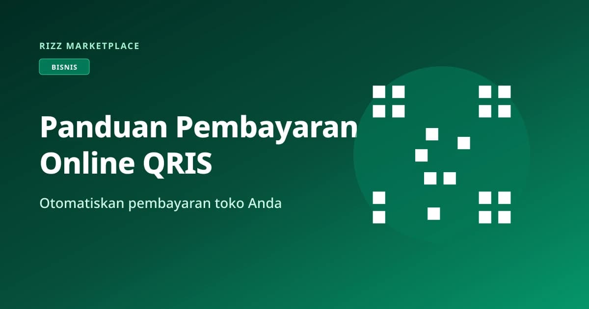Ilustrasi panduan pembayaran online dengan QRIS